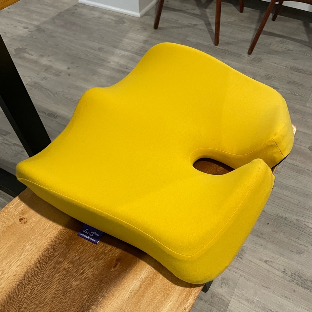 Cushion Lab Canary Yellow seat cushion